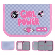 Пенал без наповнення 1 відділення KITE K26-621-5 Girl's Power, з клапаном /K26-621-5/