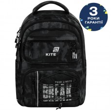 Рюкзак шкільний KITE Education teens K26-2594M-3 Break Limits, чорний /K26-2594M-3/