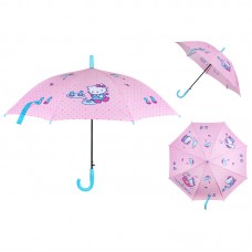 Парасолька дитяча тростина напівавтомат KITE HK26-2001 Hello Kitty, рожева /HK26-2001/
