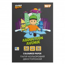 Папір кольоровий двосторонній Yes Stumble Guys 20 аркушів А4 скоба