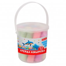 Крейда кольорова 1Вересня Classic JUMBO 12 штук у відрі