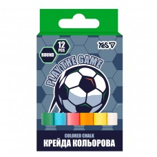 Крейда кольорова  12шт. YES 400563 Football, кругла /400563/