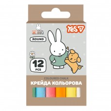 Крейда кольорова  12шт. YES 400564 Miffy, кругла /400564/