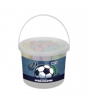 Крейда кольорова  12шт. YES 400565 Football JUMBO, у відрі /400565/