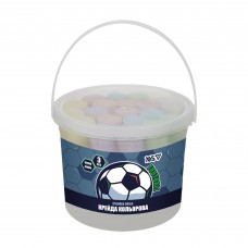Крейда кольорова  12шт. YES 400565 Football JUMBO, у відрі /400565/