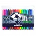 Фломастери Yes Football 18 кольорів