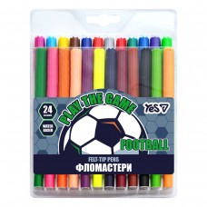 Фломастери Yes Football 24 кольори