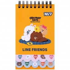 Блокнот Yes Line Friends Team 85x142 60 аркушів
