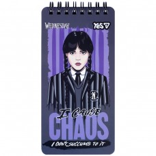 Блокнот Yes Wednesday Chaos 80x160 60 аркушів  клітинка