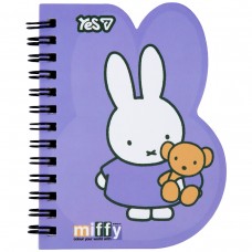 Блокнот YES B7 на спір. 60арк. Miffy Teddy 152220 (клітинка) (30) /152220/