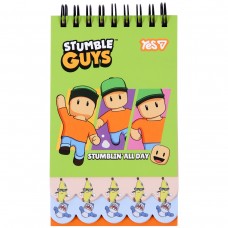Блокнот Yes Stumble Guys Green 85x142 60 аркушів