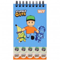 Блокнот Yes Stumble Guys Blue 85x142 60 аркушів