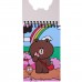 Блокнот YES 100x150мм на спір. 60арк. Line Friends Choco 152247, з фігурною висічкою (клітинка) (30) /152247/