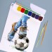 Акварель  8кол. YES 110306 Football медова, б/пензл. пласт.уп. /110306/