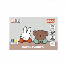 Гуаш  6кол. YES 230444 Miffy 20мл /230444/