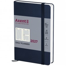 Щоденник датований 2027 AXENT A6 Pocket Strong 8833-27-02, синій на гумці (104х146мм) /8833-27-02-A/
