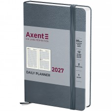 Щоденник датований 2027 AXENT A6 Pocket Strong 8833-27-62, сірий на гумці (104х146мм) /8833-27-62-A/