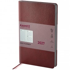 Щоденник датований 2027 AXENT A5 Partner Soft Muse 8827-27-1, бордовий (145х210мм) /8827-27-1-A/