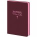 Щоденник датований 2027 AXENT A6 Pocket Mellow 8828-27-3 Work hard, бордовий (101х146мм) /8828-27-3-A/