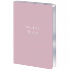 Щоденник датований 2027 AXENT A6 Pocket Mellow 8828-27-5 She plans She wins, рожевий (101х146мм) /8828-27-5-A/