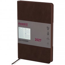 Щоденник датований 2027 AXENT A5 Partner Soft Cloud 8837-27-1, коричневий (145х210мм) /8837-27-1-A/