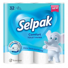 Папір туалетний  СЕЛПАК Pro Comfort 32шт. в уп. 2-х шар. білий (3)