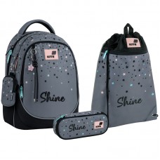 Набір рюкзак + пенал + сумка для взуття Kite 700 Shine