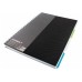 Книга канц. на спіралі  А4 120арк # офс. OPTIMA  Adamant 20843-01 пластик. обкл. з розділювачами та перфорацією, чорна /O20843-01/