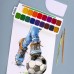Акварель 18кол. YES 110308 Football медова, б/пензл. пласт.уп. /110308/