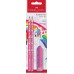 Олівець графітовий Faber-Castell 111516 UNICORN PINK HB 2шт+гумка /111516/