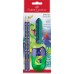 Олівець графітовий Faber-Castell 111519 DINOSAUR BLUE HВ 2шт+гумка+чинка /111519/