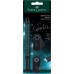 Олівець графітовий Faber-Castell 118295 GRIP 2001 B Sparkle Black-ocean 2шт+ластик+чинка /118295/