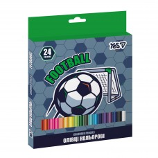 Олівці кольорові 24кол. YES 290785 Football (6) /290785/