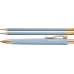 Набір Faber-Castell 241122 Ручка кулькова авт. Poly Ball Urban Sky Blue+2шт. графітових олівця Sky Blue (у блістері) /241122/
