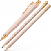 Набір Faber-Castell 241123 Ручка кулькова авт. Poly Ball Urban Pale Rose+2шт. графітових олівця Pale Rose (у блістері) /241123/