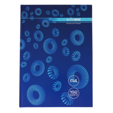 Книга канц. тв.пал. А4 192арк # офс. BUROMAX 24419101-02і Modest, синя (4) /BM.24419101-02і/