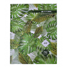 Книга канцелярська тверда обкладинка А4 192 аркушів # офсет BUROMAX Floristica, зелена /BM.24419101-04і/