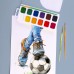 Акварель 12кол. YES 110307 Football медова, б/пензл. пласт.уп. /110307/