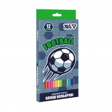 Олівці кольорові 12кол. YES 290786 Football (12) /290786/
