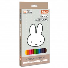 Олівці кольорові 24кол./12шт. YES 290790 Miffy, двосторонні /290790/