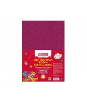 Фоаміран з блискітками 20х30см, 2мм MAXI 61620-09 рожевий (10арк. в уп.) (ціна за 1 аркуш) /MX61620-09/