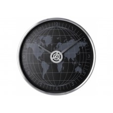 Годинник настінний OPTIMA WORLD 52092 металевий, чорний /О52092/