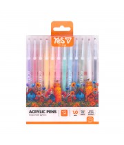 Набір акрилових ручок YES 12кол. 412310 Orange Line (24) /412310/