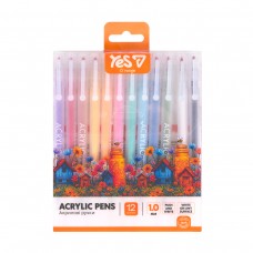 Набір акрилових ручок YES 12кол. 412310 Orange Line (24) /412310/