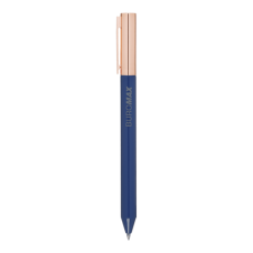 Ручка гелева авт. BUROMAX 83101-02 PRESTIGE GOLD 0,5мм синя, корпус синій (12) /BM.83101-02/