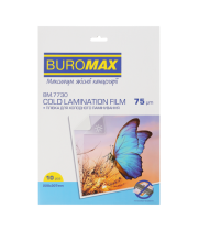 Плівка для ламінування холодного  75мкм А4,  10шт. BUROMAX 7730 /BM.7730/