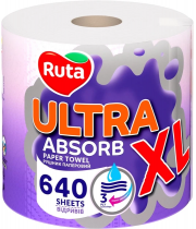 Рушники паперові RUTA Ultra XL 1шт. 3-шар. 640арк. (3)