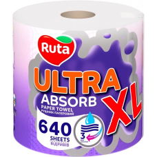 Рушники паперові RUTA Ultra XL 1шт. 3-шар. 640арк. (3)