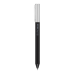 Ручка гелева авт. BUROMAX 83102-01 PRESTIGE SILVER 0,5мм синя, корпус чорний (12) /BM.83102-01/