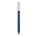 Ручка гелева авт. BUROMAX 83102-02 PRESTIGE SILVER 0,5мм синя, корпус синій (12) /BM.83102-02/